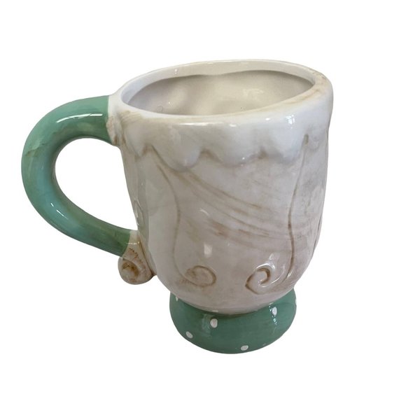 Retro JOHANNA PARKER Cup Mup Mr  Claus Ceramic Christmas Holiday Set 16oz - Picture 5 of 11